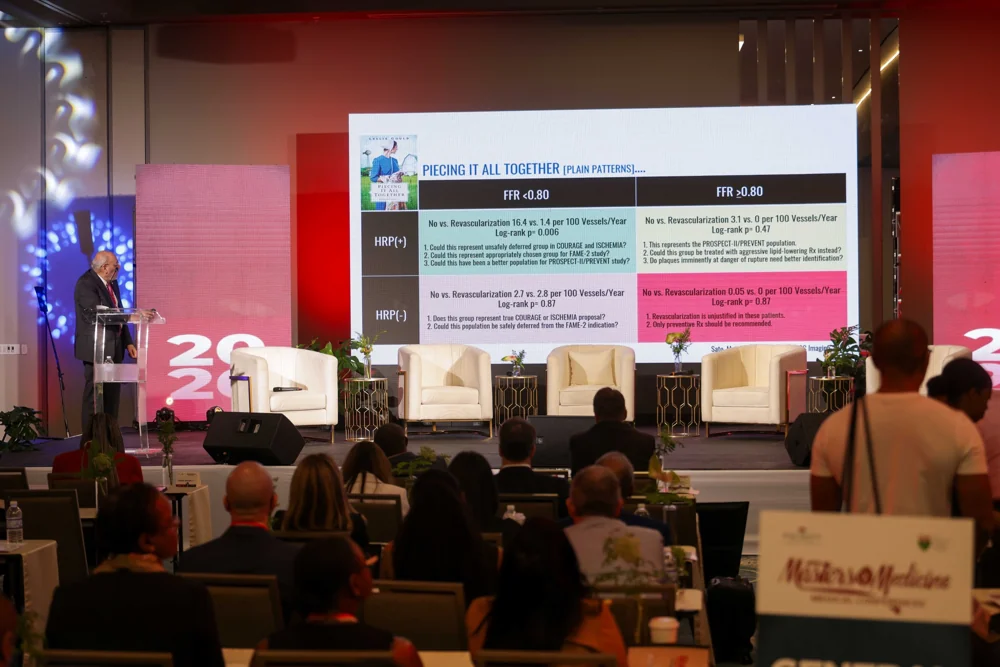 Delegates following a scientific presentation