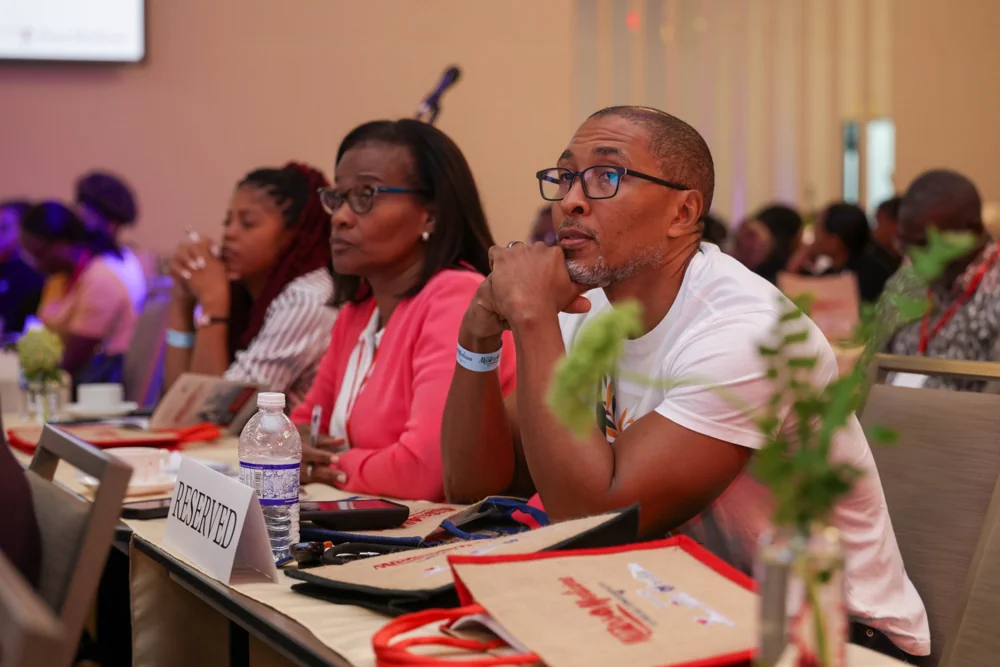 Delegates listening and taking part in the conference