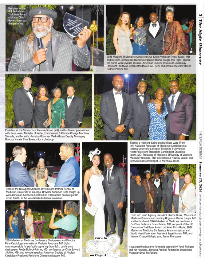 Newspaper clipping: A gathering of medicine, achievement and community